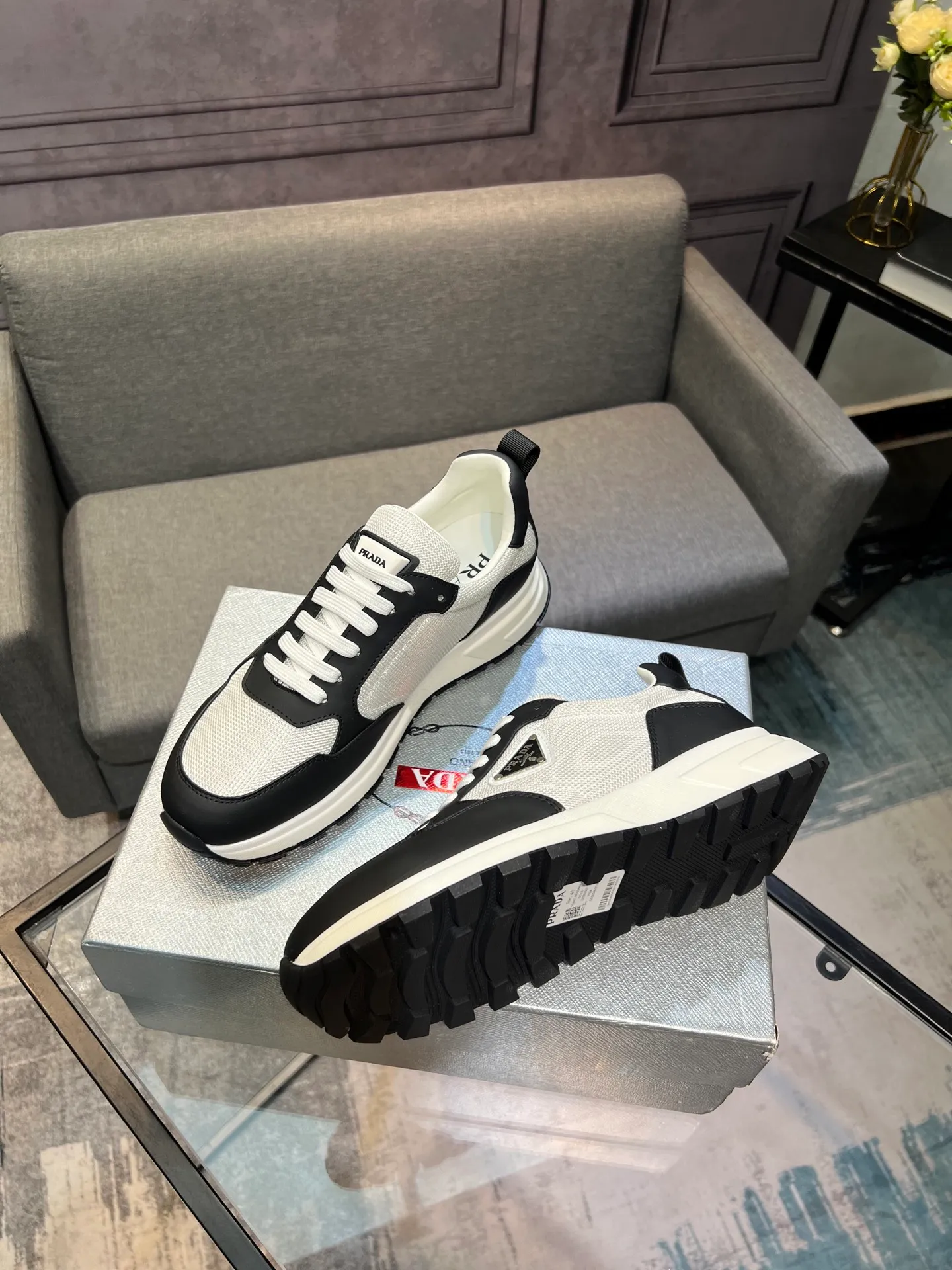 💰¥540 [PRADA] Men’s shoes are popular in the counter, official website synchronization, 1 high-quality shipment ✔️Original cowhide + cowhide lining, 1🆚1 replica, original sole, 38-45 (45 customized, non-refundable)